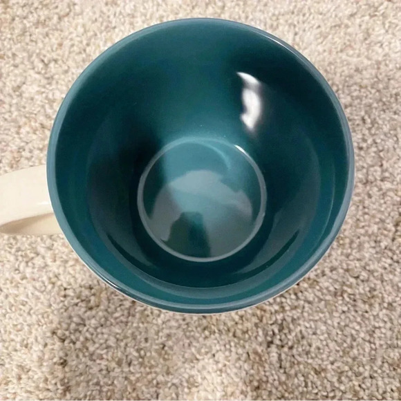 Opal House striped pink turquoise ceramic stoneware coffee mug - Picture 7 of 9